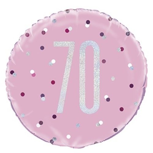 Pink/Silver Glitz 18