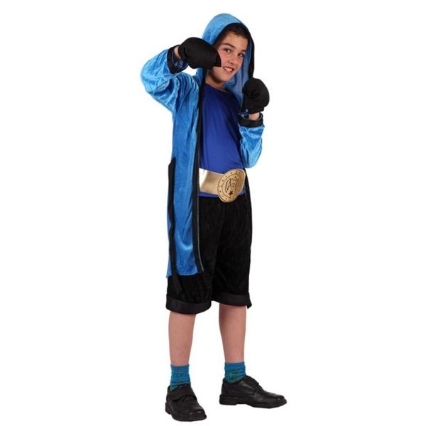 Blue Boxer Boy Costume 3-4 years