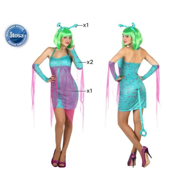 Alien Blue Woman Costume M-L
