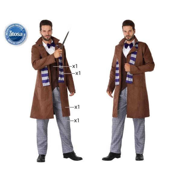 Elegant Wizard Men Costume XS-S