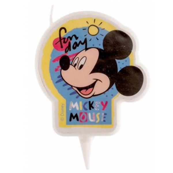 Blue and Yellow Mickey Candle