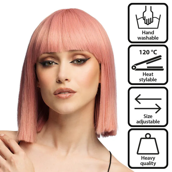 Wig Djamilla coral pink