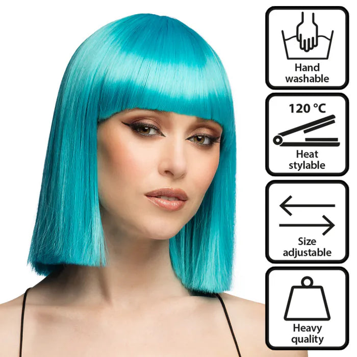 Wig Djamilla azure blue