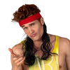 Headband Wesley red with black hair