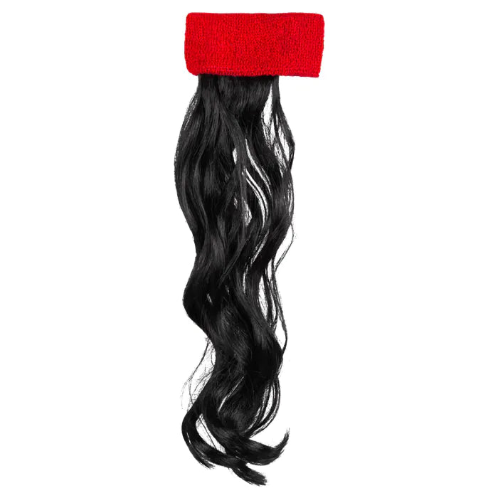 Headband Wesley red with black hair