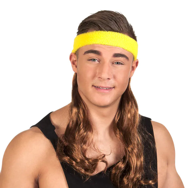 Headband Wesley yellow with brown hair