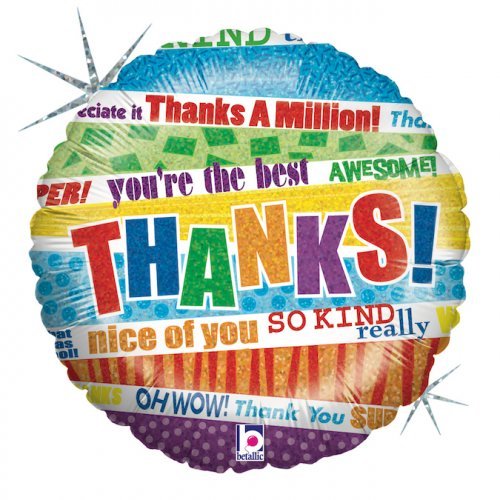 Lot's of Thanks 18" Foil Balloon
