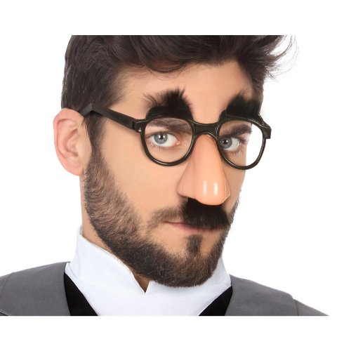 NOSE AND GLASSES WITH MUSTACHE BLACK