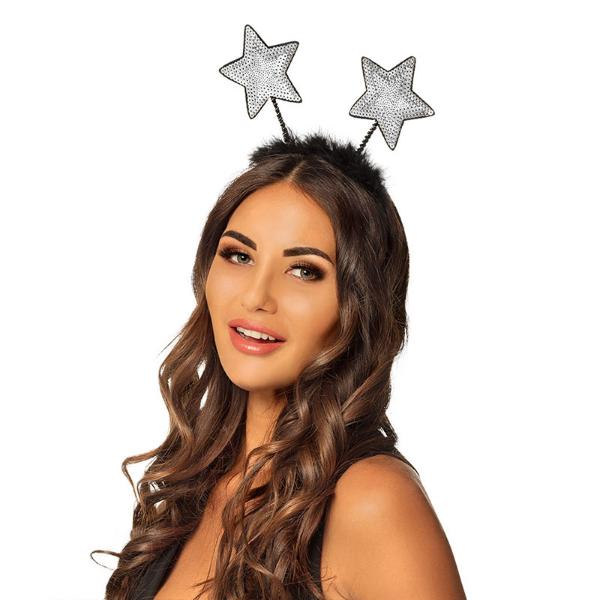 Silver Stars Headband