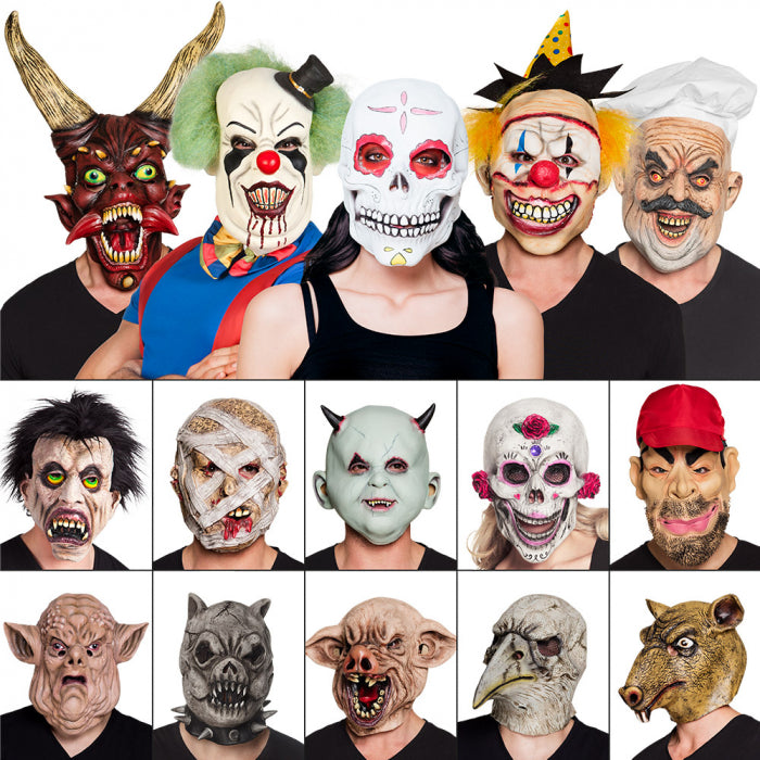 Latex head mask Halloween