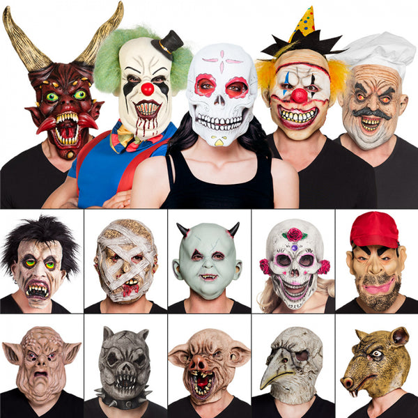 Latex head mask Halloween