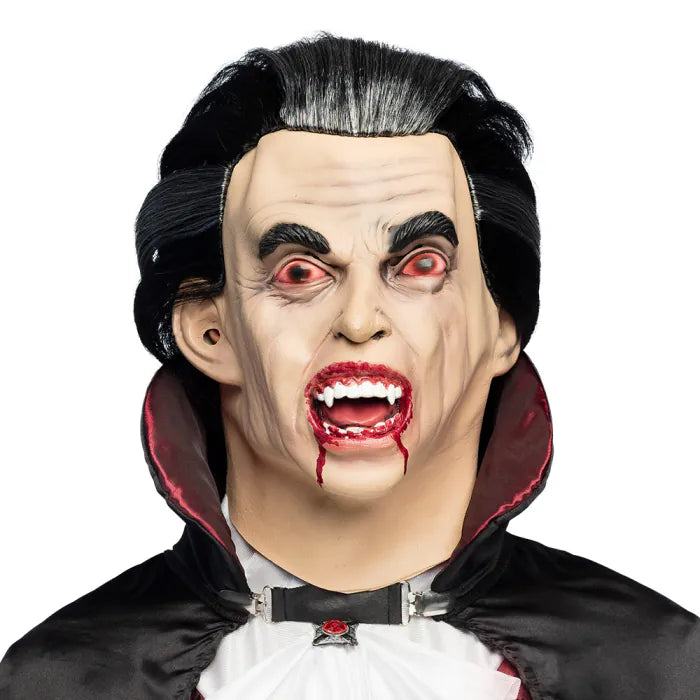 Latex head mask Count Vamp
