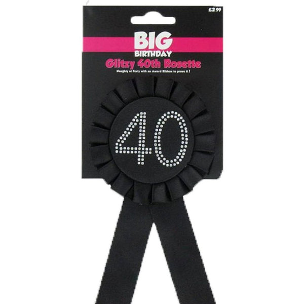 40th Birthday Rosette