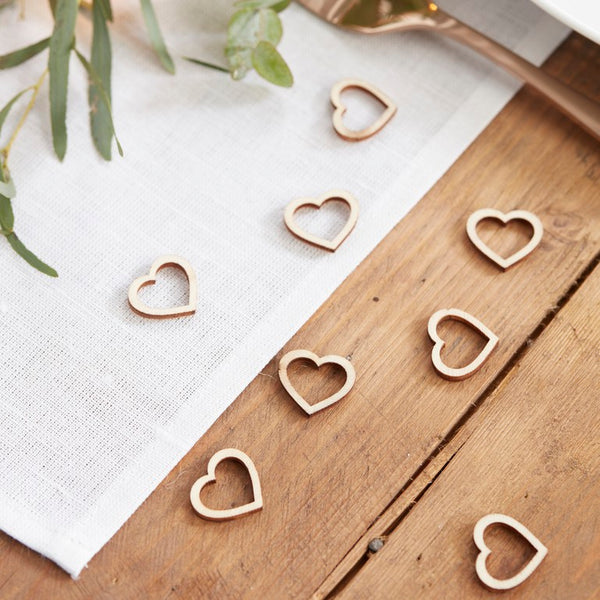 Confetti-Wooden Heart