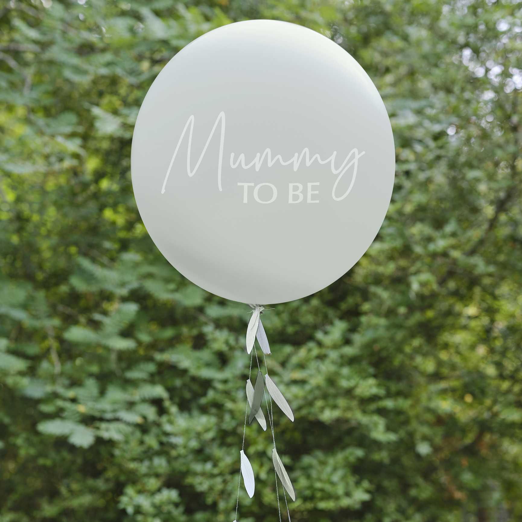 Balloon - Mummy to be with tail - Green