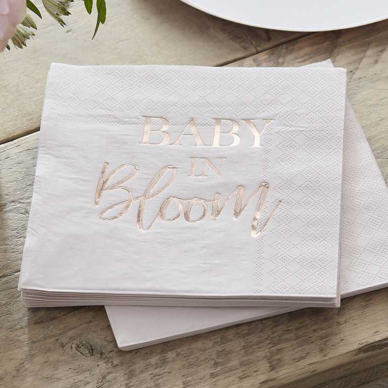 Baby in Bloom - Napkins - Baby in Bloom - Foiled