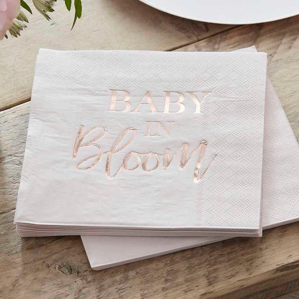 Baby in Bloom - Napkins - Baby in Bloom - Foiled
