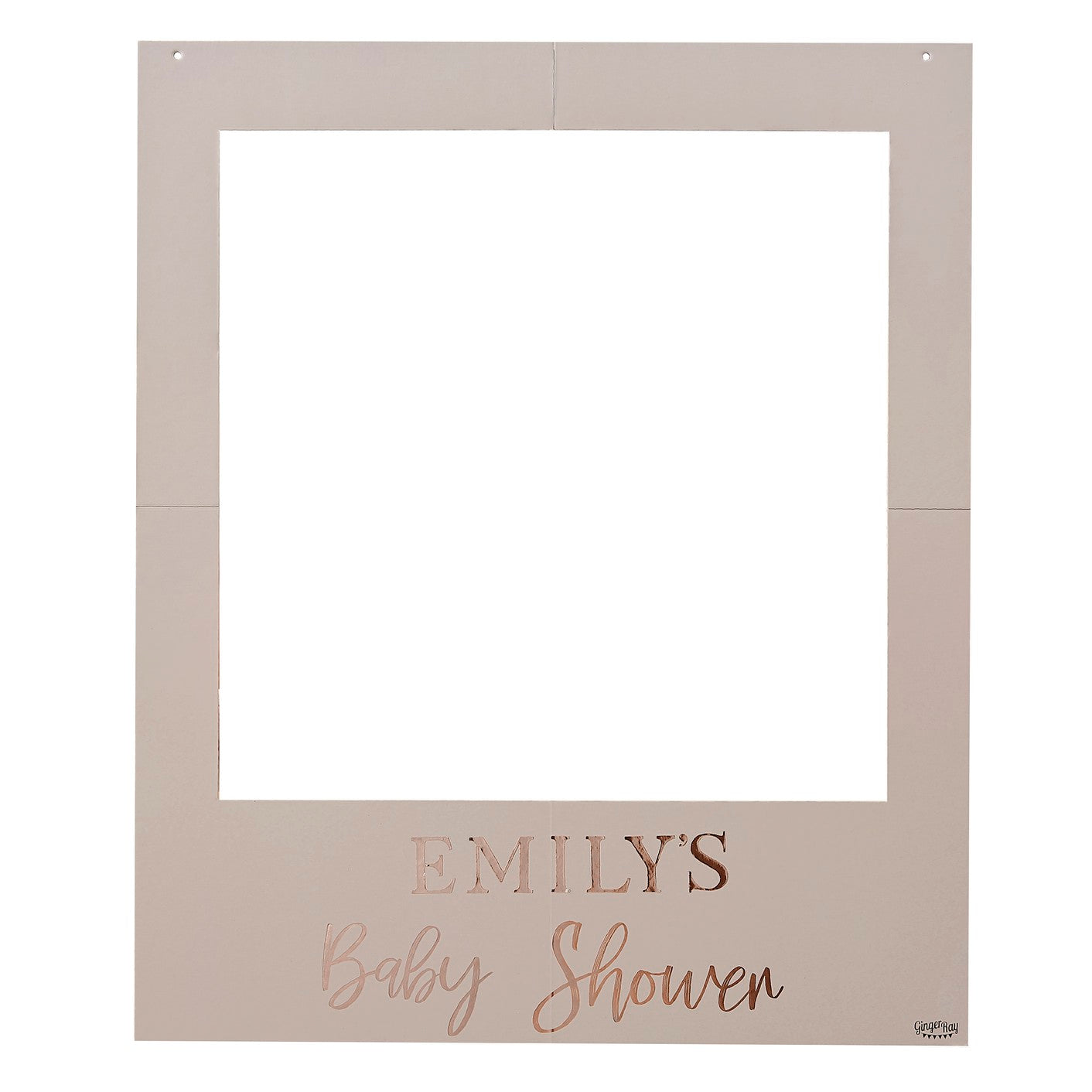 Baby in Bloom - Photobooth Frame - Customisable - Foiled