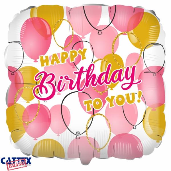 Happy Birthday foil balloon
