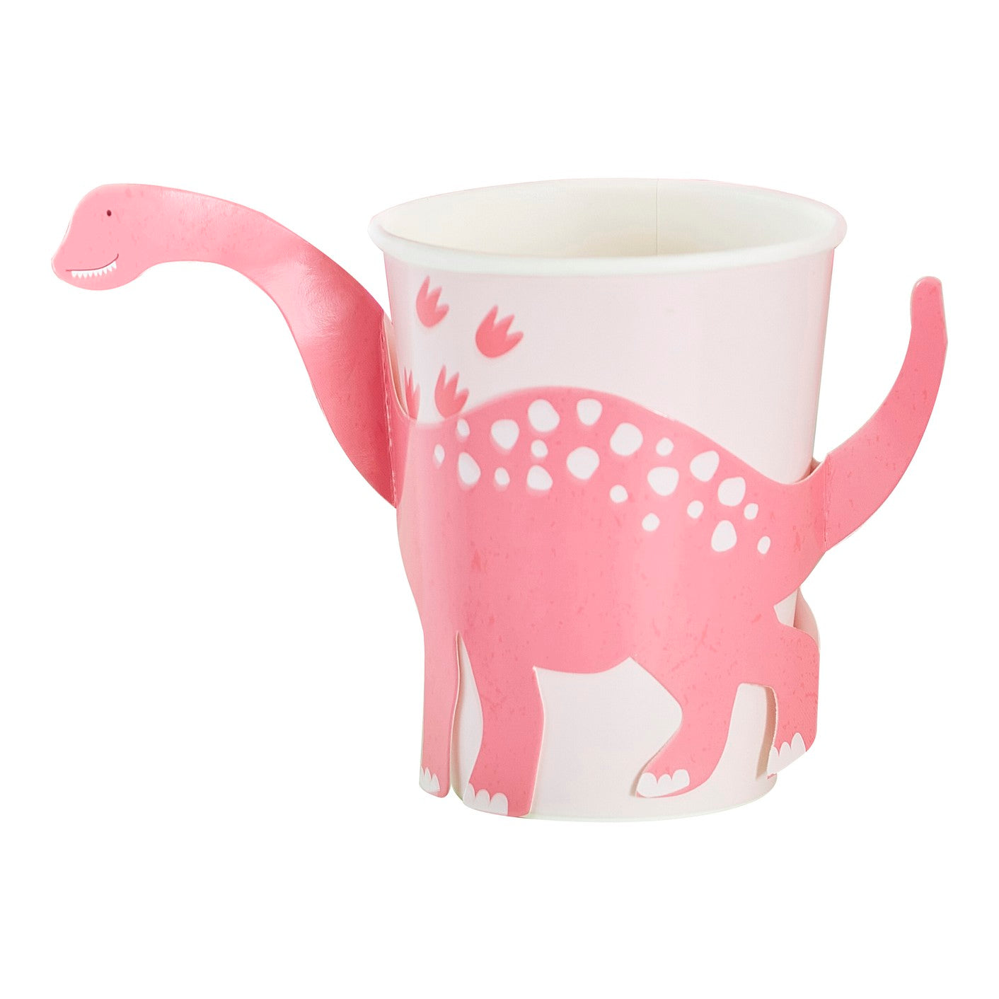 Party Like A Dinosaur - Paper Cup - Pink