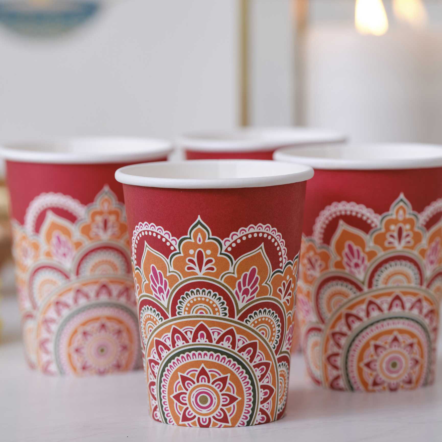 Paper cups - Patterned - Multicoloured