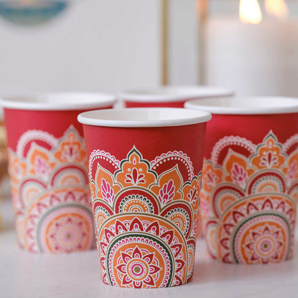 Paper cups - Patterned - Multicoloured