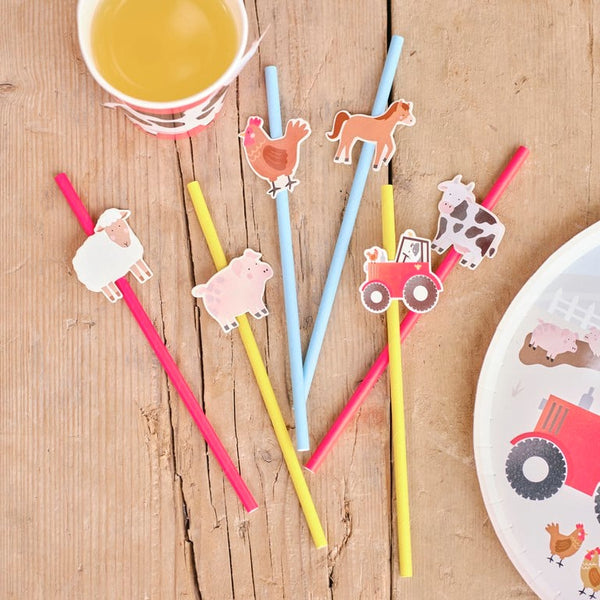 Straws - Farm Animal Straw Toppers