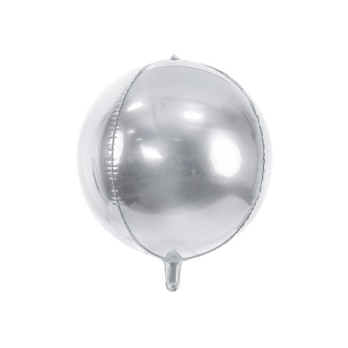 Foil Balloon Ball, silver