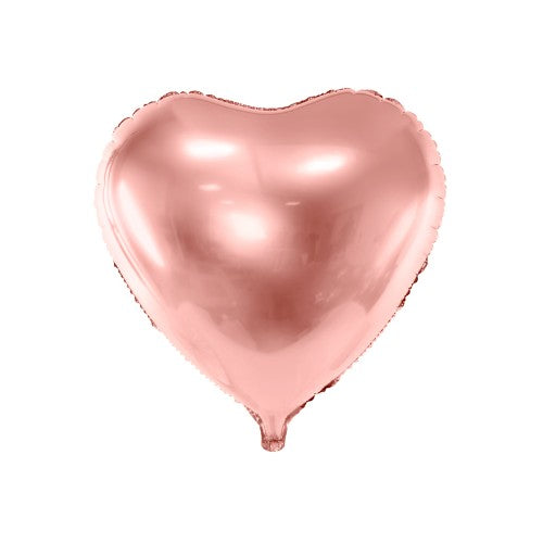 Foil Balloon Heart, rose gold