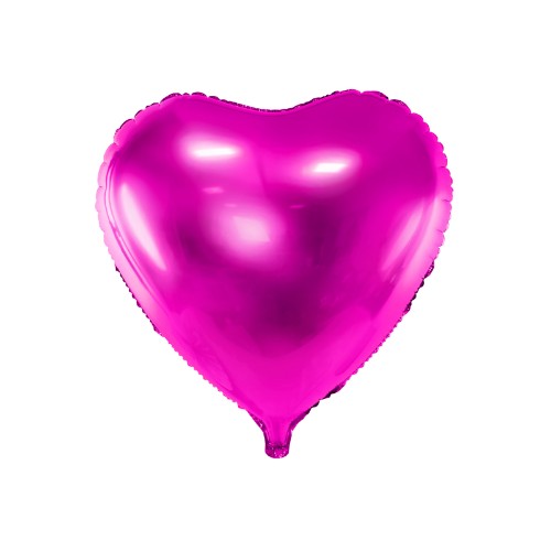 Foil Balloon Heart, dark pink