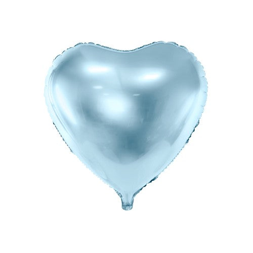 Foil Balloon Heart, sky-blue