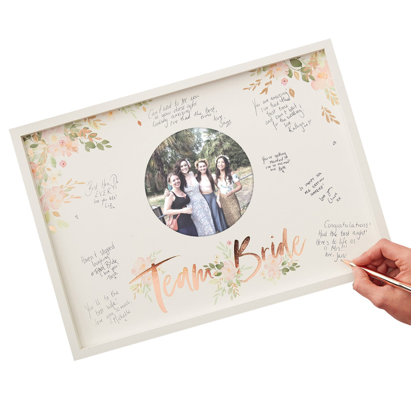 Floral Hen Party -Frame Guest Book