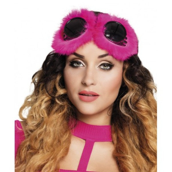 Fluffy glasses pink