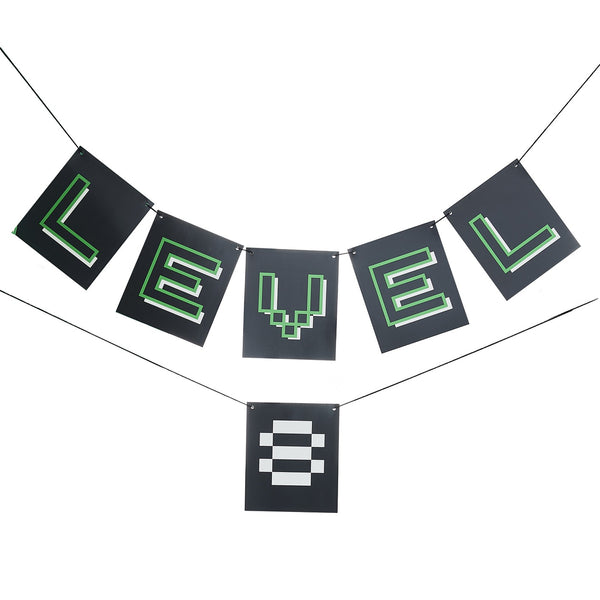 Game On - Bunting - Level Up, Customisable Age Bunting with