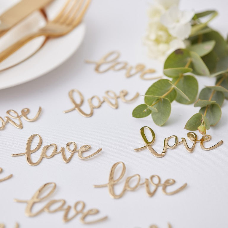 Confetti - Love - Gold