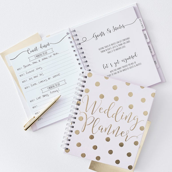 Wedding Planner Gold Wedding Paper 23 x 22 x 3 cm