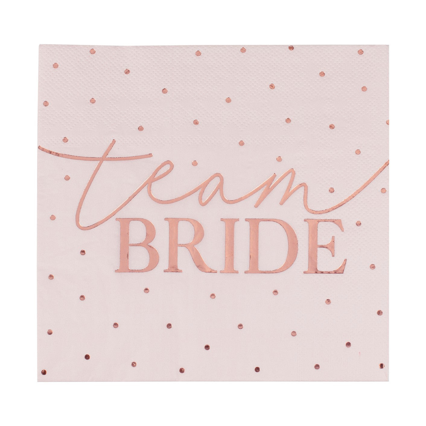 Blush Hen - Rose Gold Foiled Pink Napkins