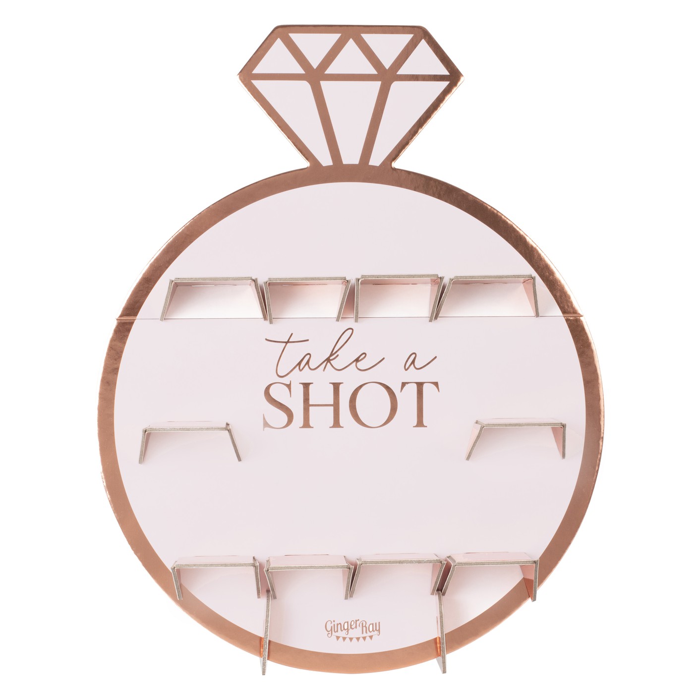 Blush Hen - Rose Gold Ring Shot Wall