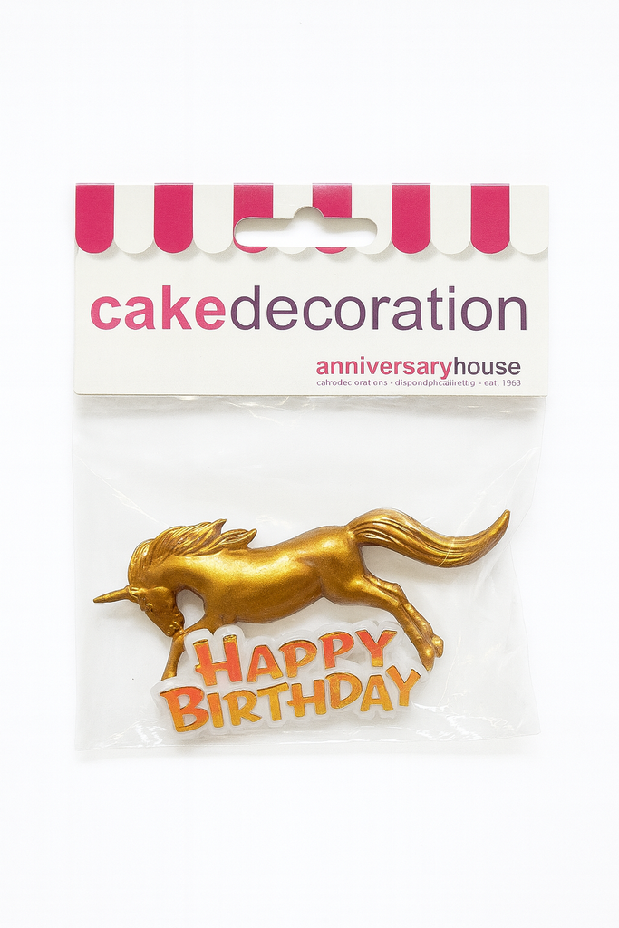 Unicorn resin cake topper