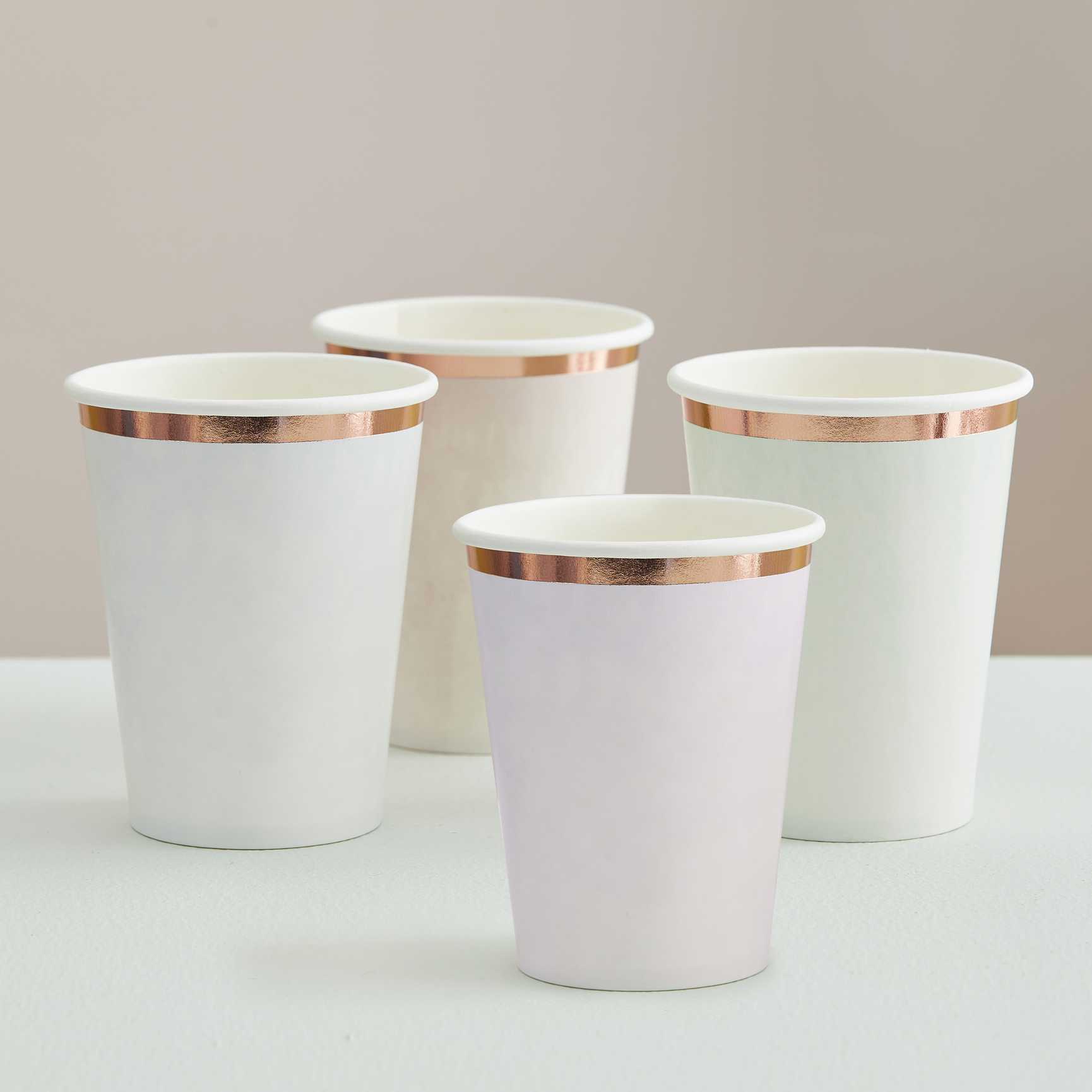 Cups - Pastel Reactive Glaze Effect- Mix Pack - Foiled