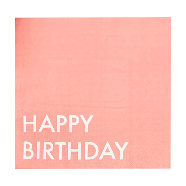 Paper Napkins - Coral
