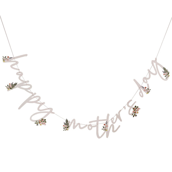 Best Mum Ever - Bunting - Happy Mother's Day - Eco - With Fo