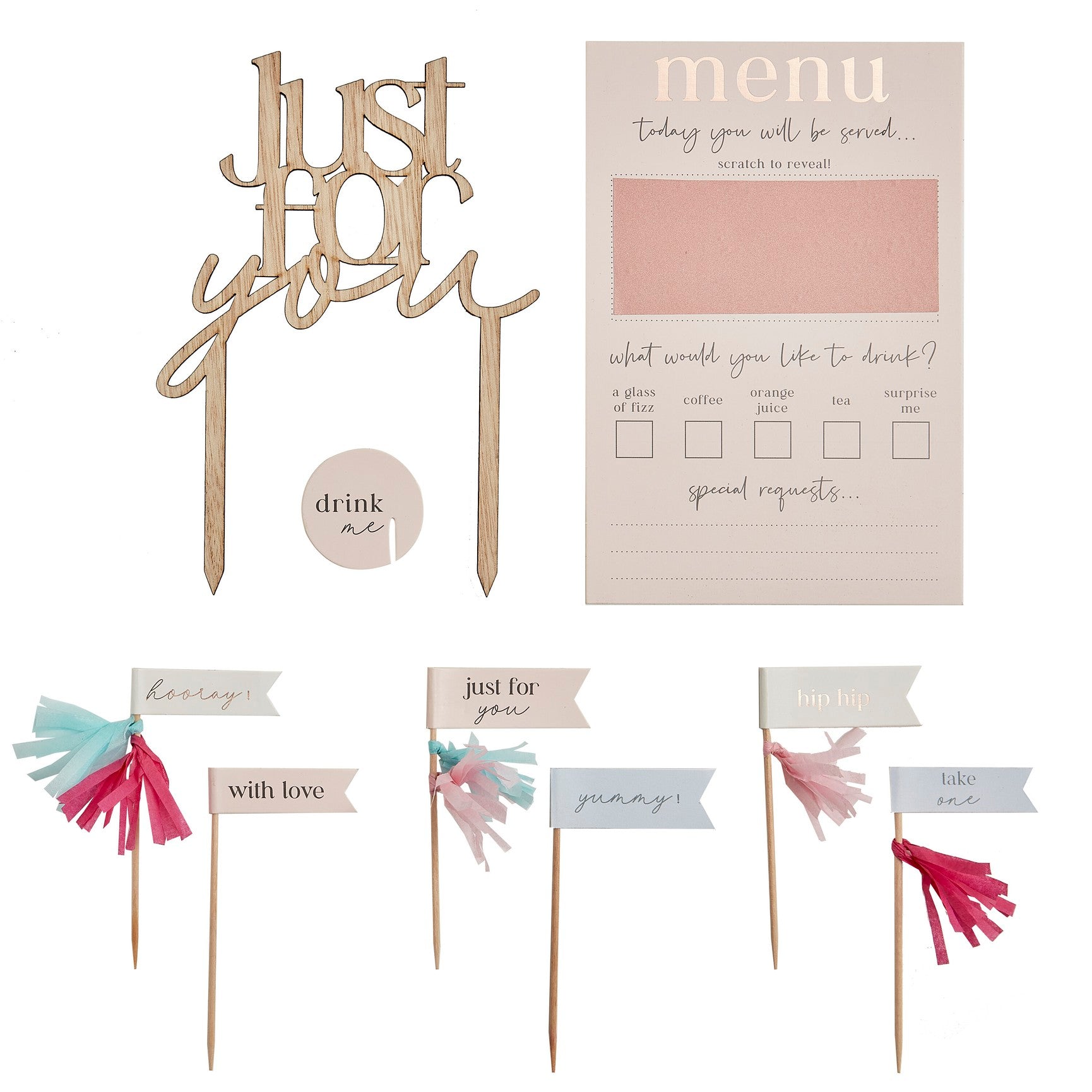 Customisable Breakfast In Bed Set - Rose Gold