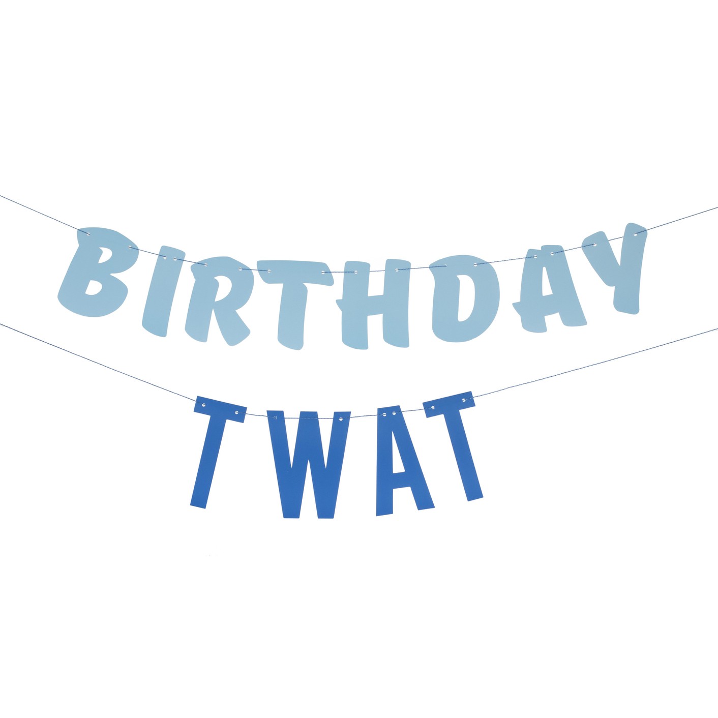 Naughty Party - Bunting - Birthday Twat
