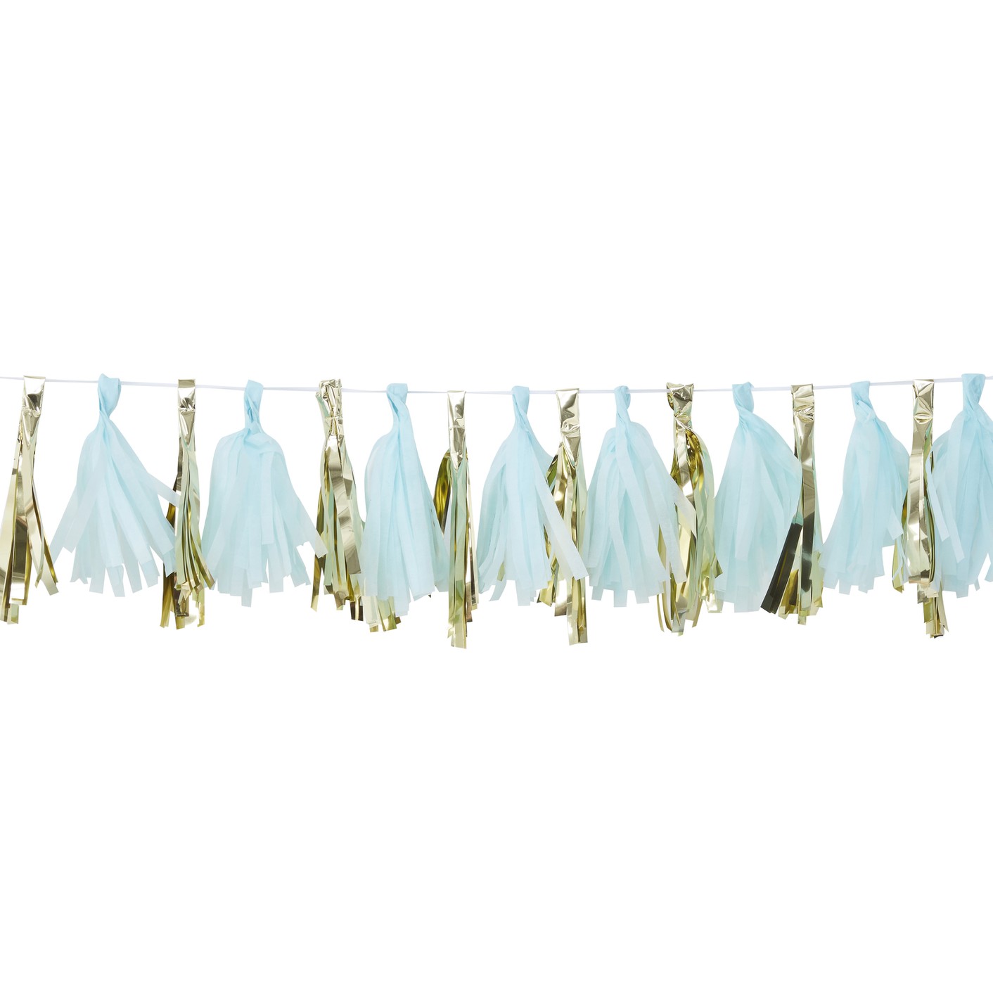 Oh Baby! - Tassel Garland - Blue & Gold