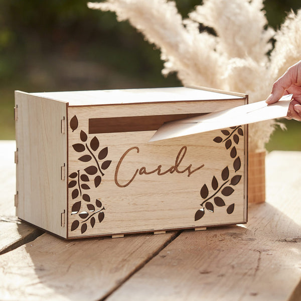 A Touch Of Pampas Additions - Card Box - Wooden
