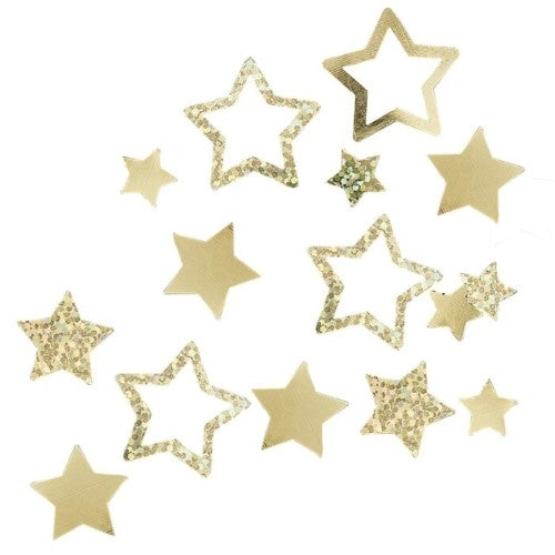 Pop The Bubbly-Confetti - Star Shaped - Gold