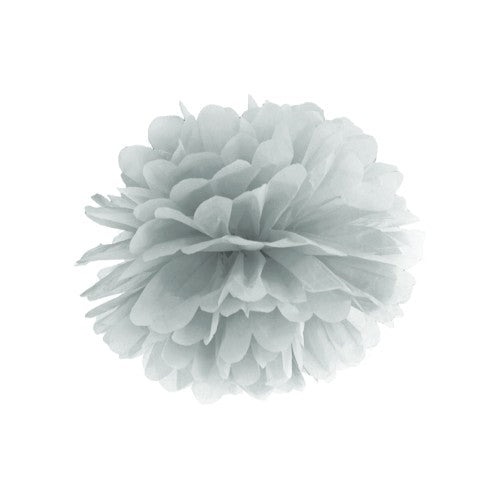 Tissue paper Pompom, silver