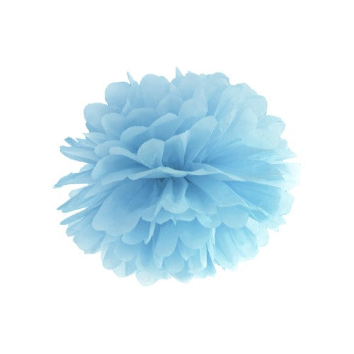 Tissue paper Pompom, light misty blue