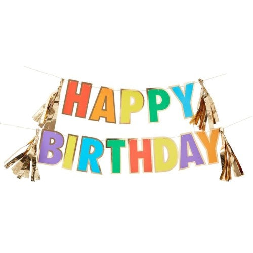Over The Rainbow -Happy Birthday Bunting
